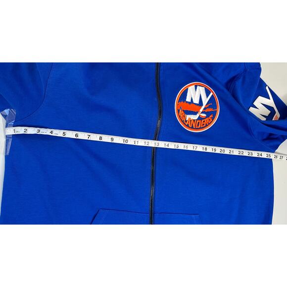 Pro Standard NWT NY Islanders Hoodie Team Logo Blue Orange Winter Streetwear 2X - Picture 10 of 13